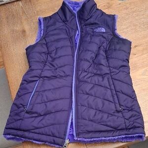 The North Face Dark Purple Puffer Vest
